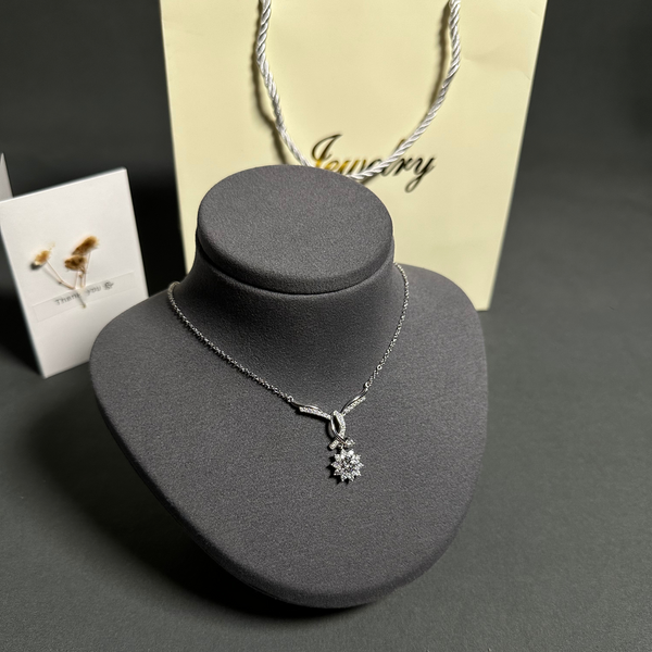 Silver Necklace with high-quality, scratch-resistant rhodium plating 7g