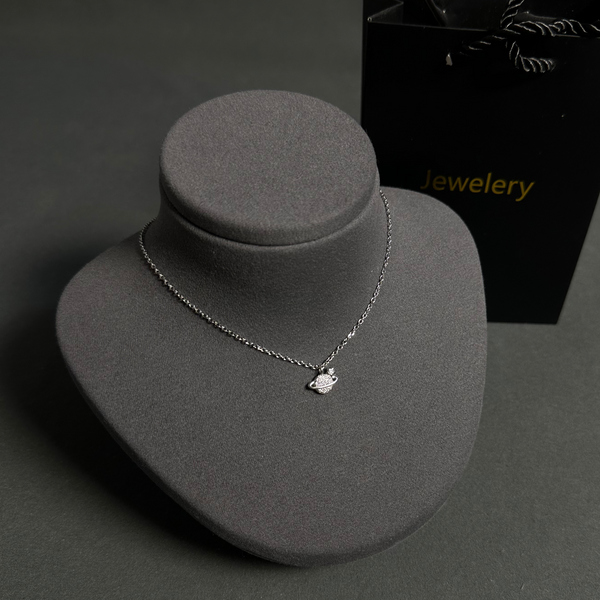 Nova Orbit – Planet-Inspired Italian 925 Silver Necklace