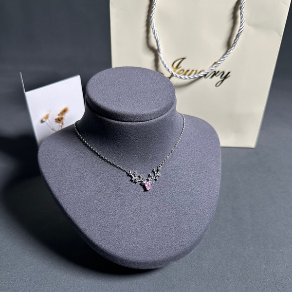 Silver Necklace with high-quality, scratch-resistant rhodium plating 7g