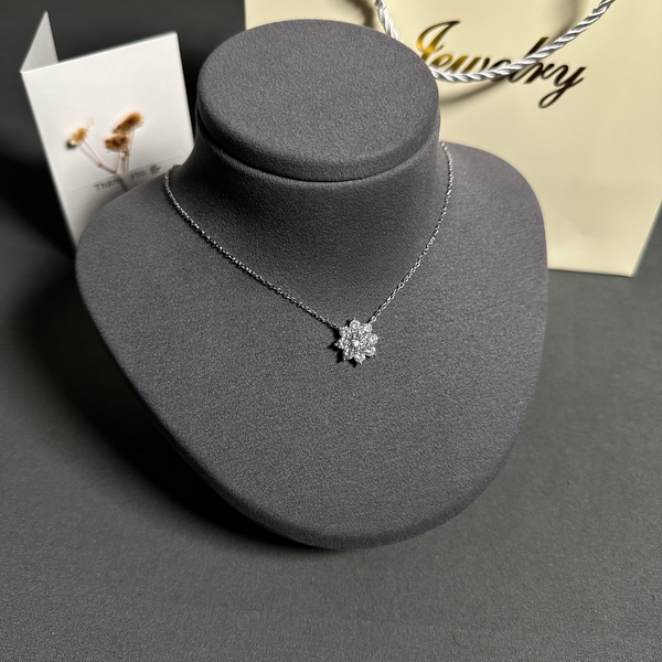 Silver Necklace with high-quality, scratch-resistant rhodium plating 6g