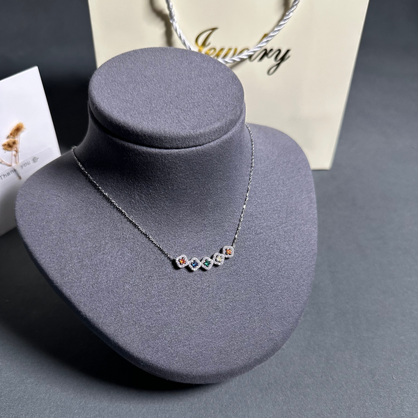 Silver Necklace with high-quality, scratch-resistant rhodium plating 7g