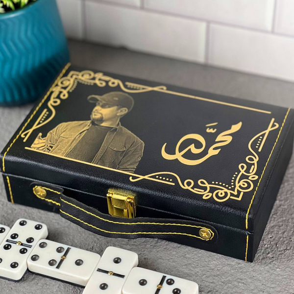 Luxury Domino Set with Name and Picture Personalization