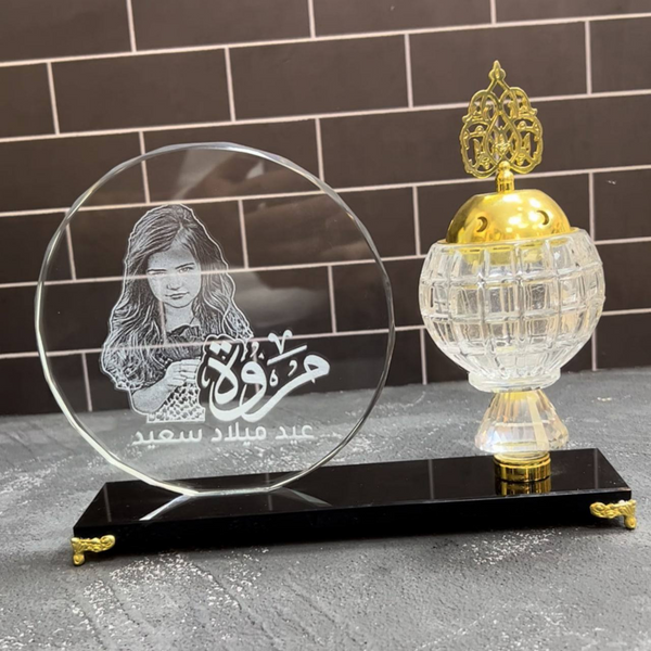 Incense Burner with Laser engraving Photo or Phrase