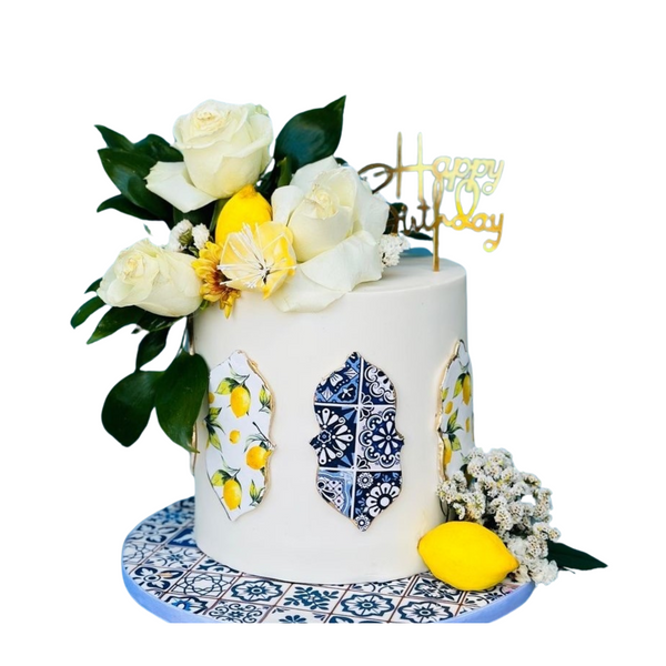 The Lemon and Flower Cake