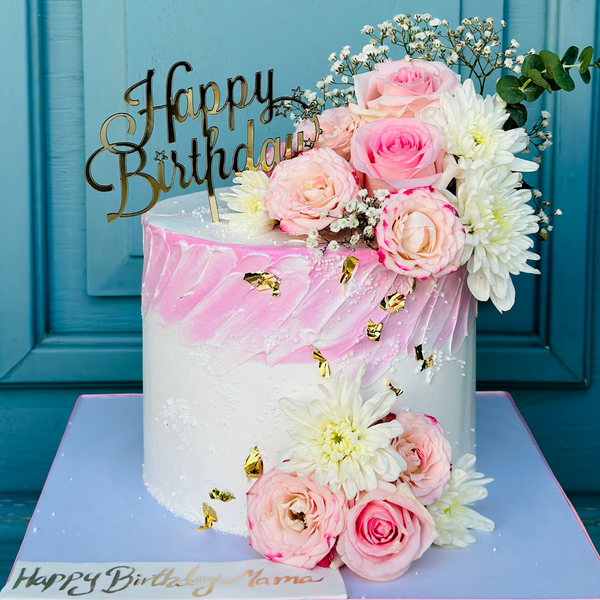 The Floral Cream Cake