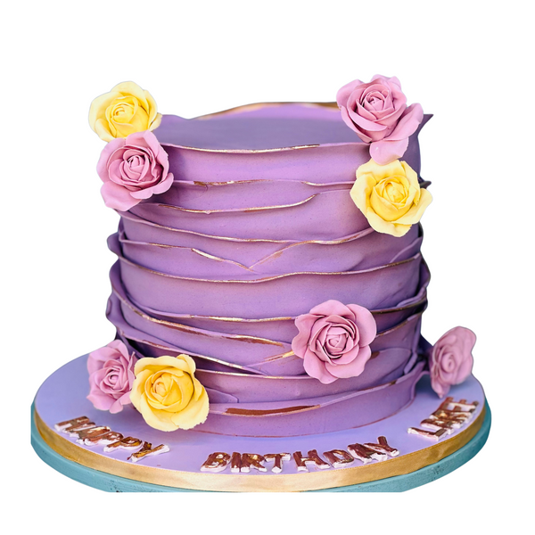 The Purple Roses Cake