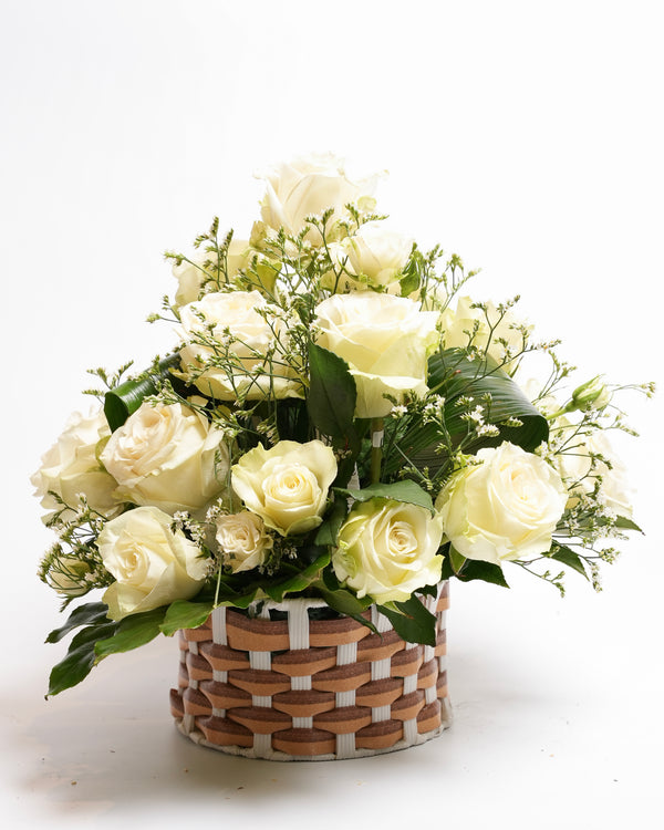 Elegant Rose Basket