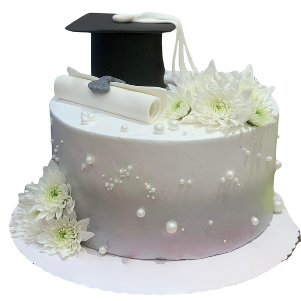 Elegant Graduation-themed Style Cake