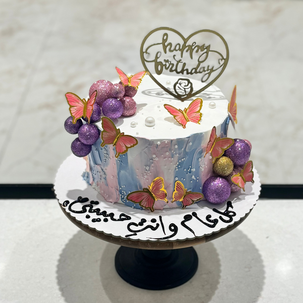 Double Dose Butterfly Cake