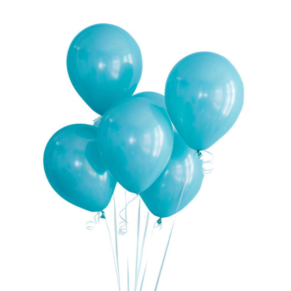 6 Pale Blue Balloon Bouquet