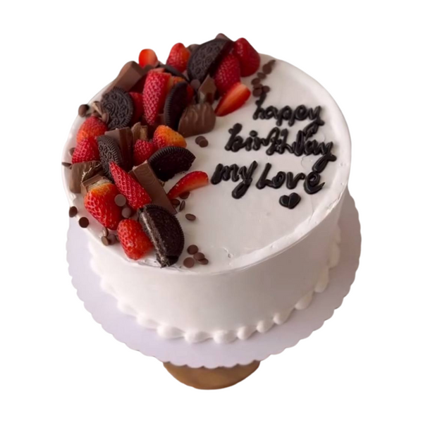 Strawberry & Chocolate Crunch Celebration Cake