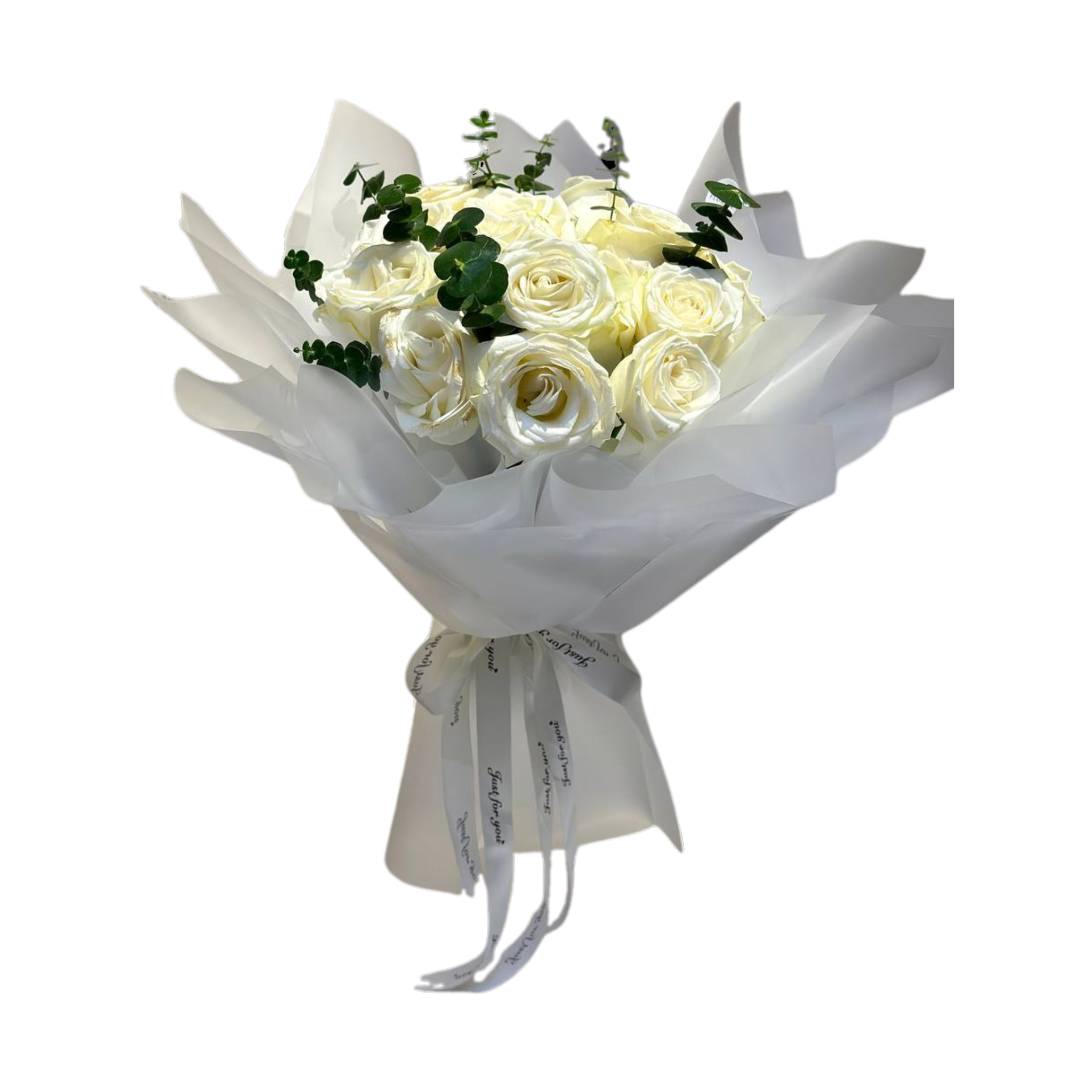 Send White Roses Send White Roses Bouquet to Iraq | Same-Day Delivery – SHA100 - Gifts ...
