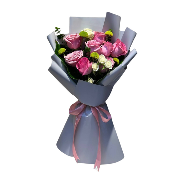 Classic Pink Roses Bouquet