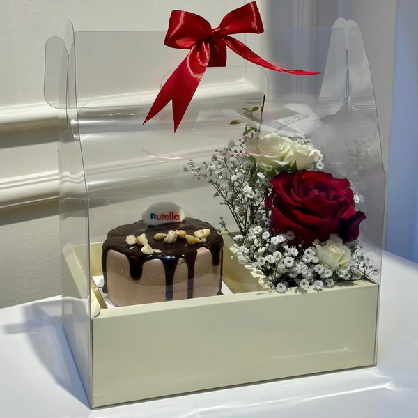 Classic Romance Combo: Chocolate Cake & Red Roses