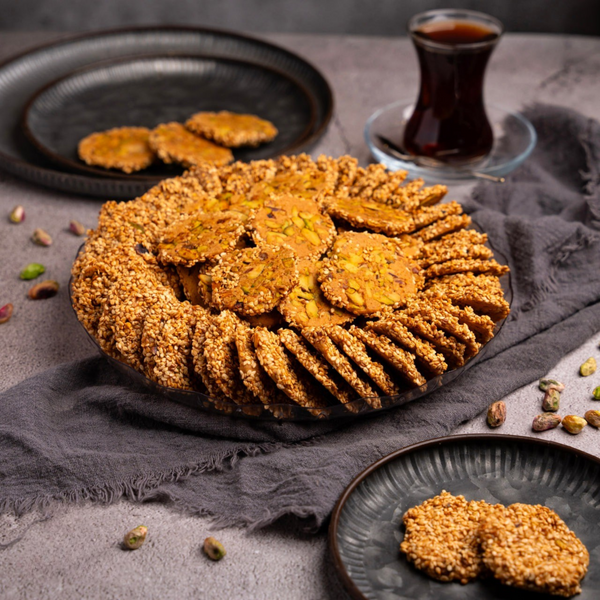 Baraziq Sesame & Pistachio Cookies