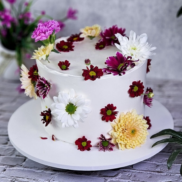 Floral Elegance Celebration Cake