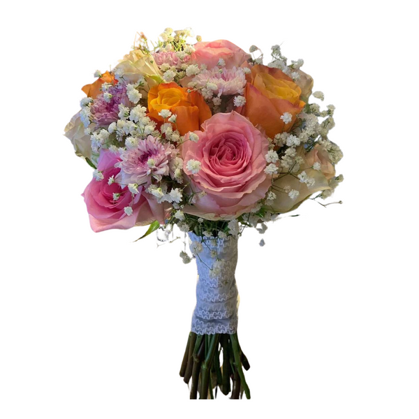 Sunset Glow Roses Arrangement