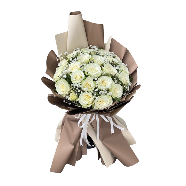 Send White Roses Send White Roses Bouquet as a Gift to Ramadi | Iraq Flowers Delivery ...