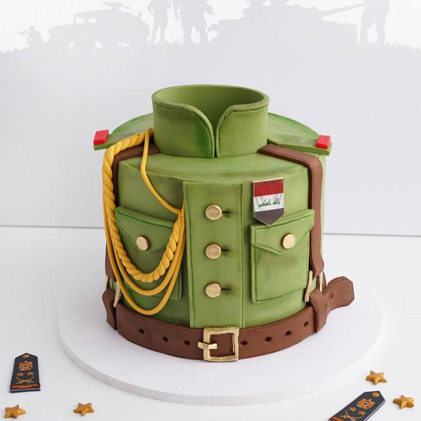 Rank Promotion Celebration Cake by Halawany