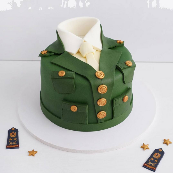 Rank Promotion Celebration Cake by Halawany