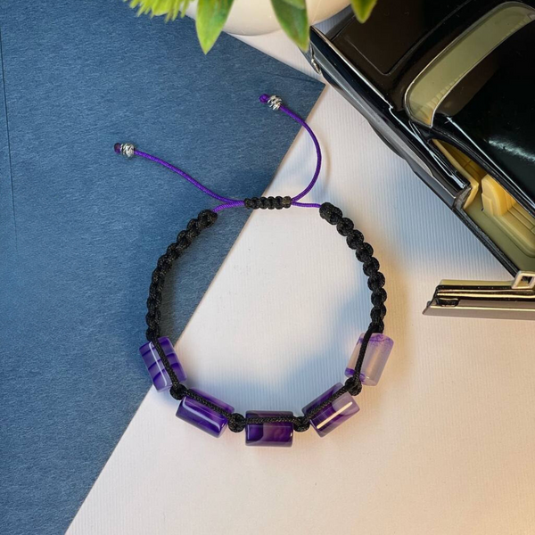 Purple Yemeni Agate Bracelet