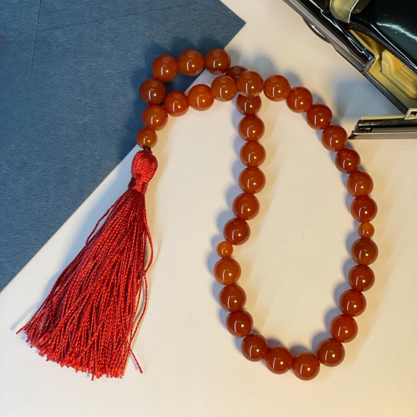 Red Agate Stone Rosary