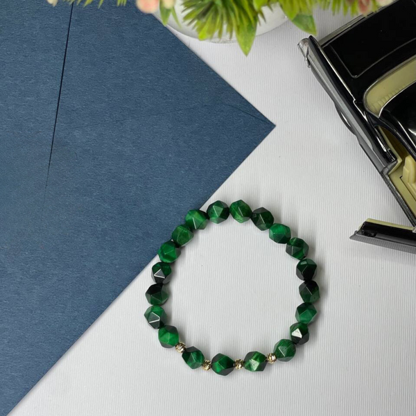 Green Tiger's Eye Stone Bracelet