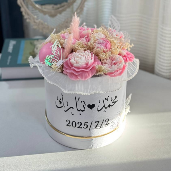 Forever Blooms – Personalized Scented Candle Box