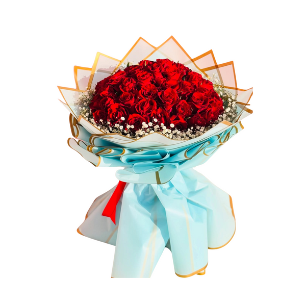 Majestic Red Roses Bouquet