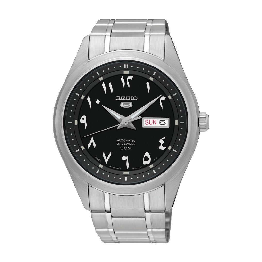 Seiko SNKP21J1 Men’s Automatic Watch – Stainless Steel & Black Dial ...