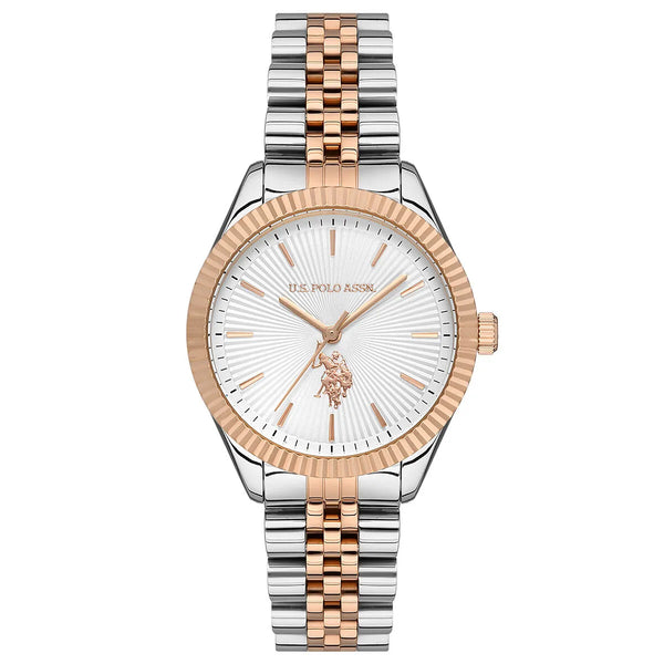 USPA2045-05 Women’s Rose-Gold & Steel Watch