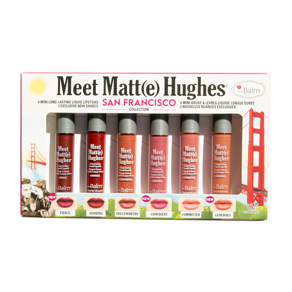 theBalm Meet Matte Hughes San Francisco – 6 Mini Liquid Lipsticks Set
