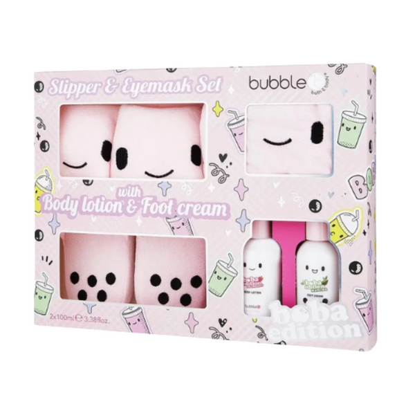 Bubble T Slipper Edition Gift Set – Body Lotion & Foot Cream
