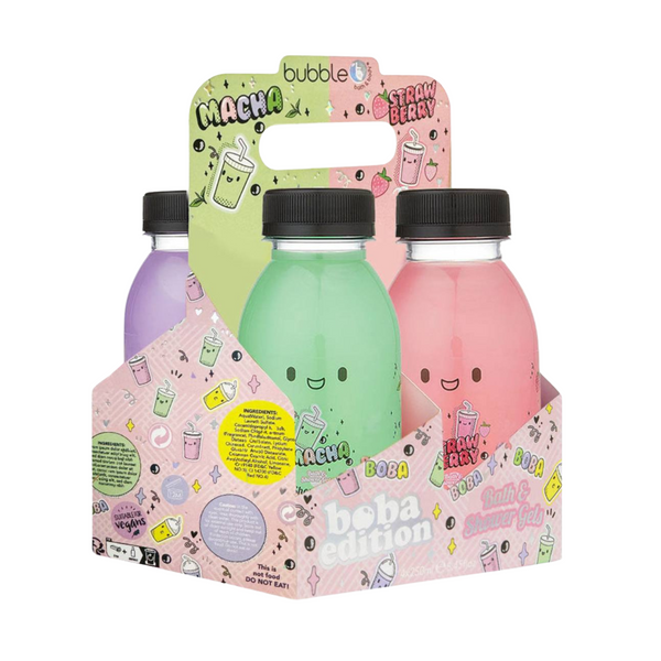Bubble T Boba Edition 4-Piece Shower Gel Gift Set
