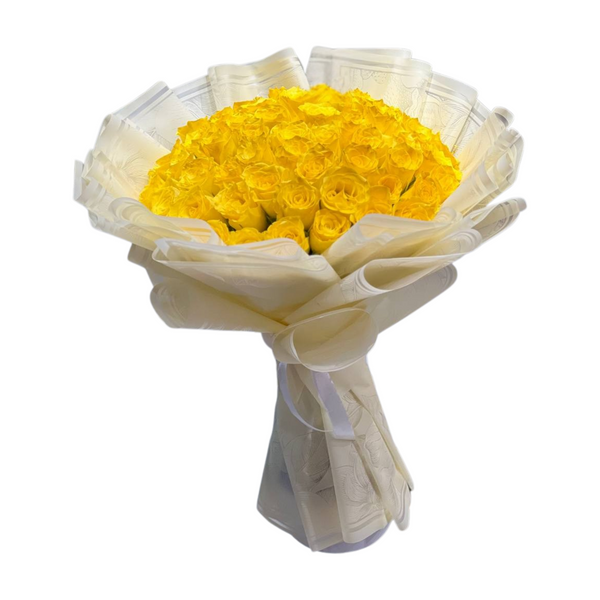 Elegant Yellow Roses Bouquet