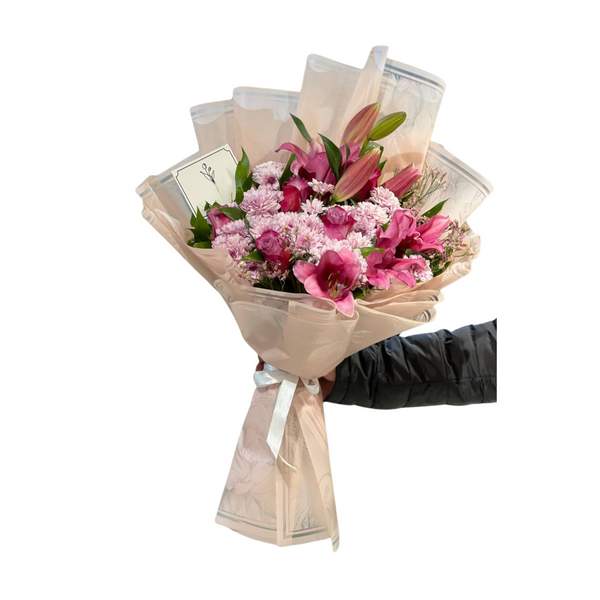 Beautiful Pink Purple Flowers Bouquet