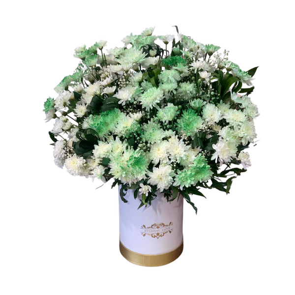 White & Green Arawla Flower Box
