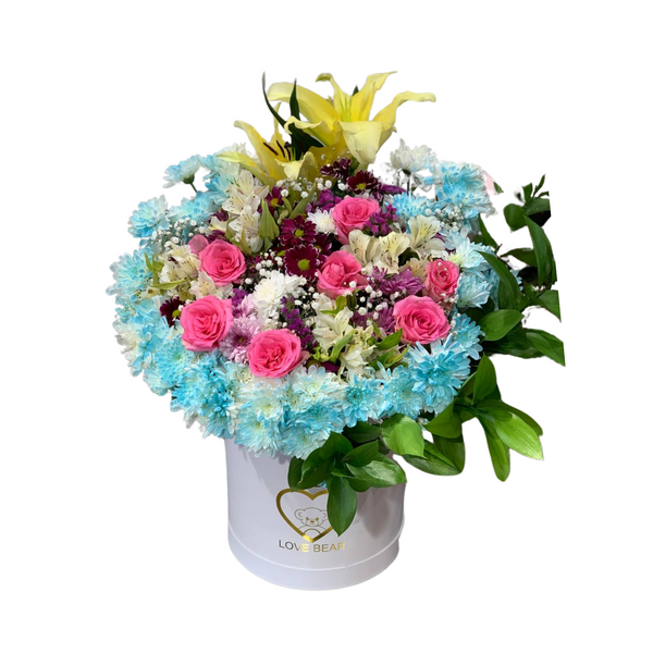 Color Burst Floral Box