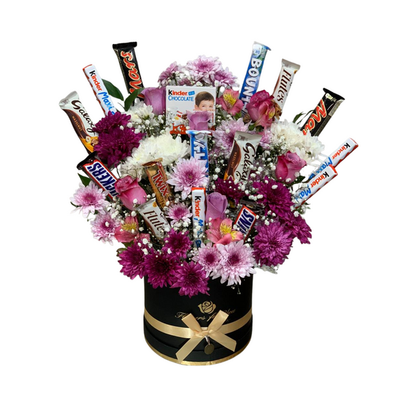 Sweet Bloom Box – Chocolate & Flower Gift Box